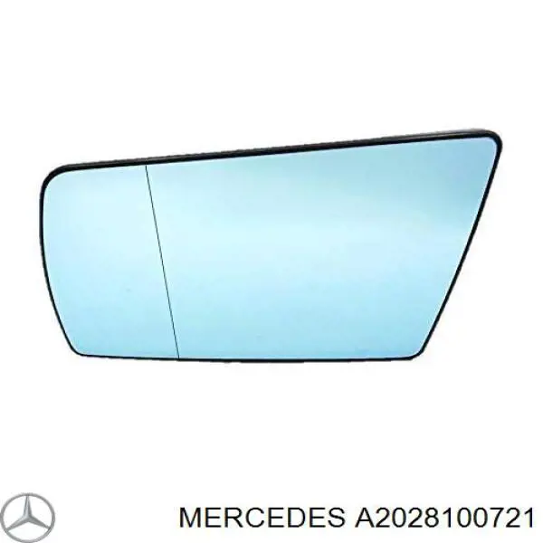 Купити A2028100721 Mercedes Дзеркальний елемент дзеркала заднього виду, лівого