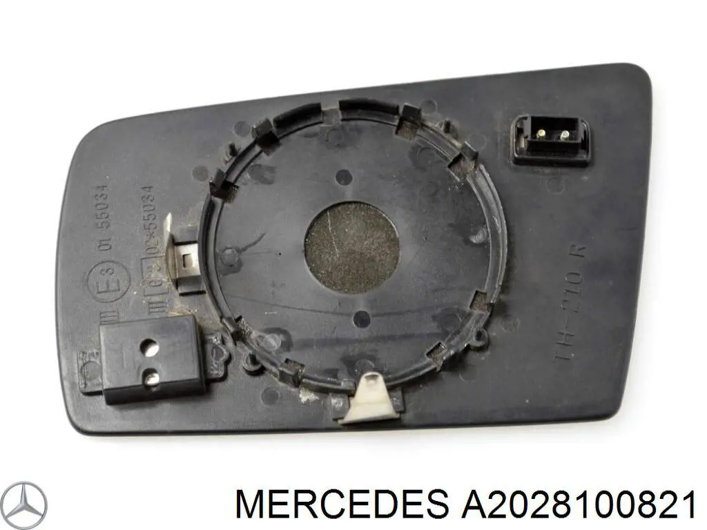 A2028100821 Mercedes дзеркальний елемент дзеркала заднього виду, правого