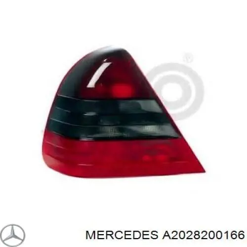 Ліхтар задній лівий Mercedes A2028200166 ціна, від 29.16 USD