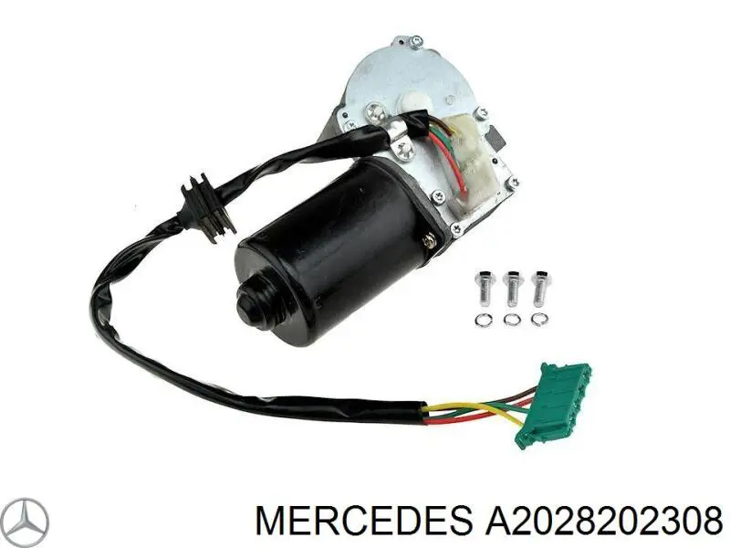 Двигун склоочисника лобового скла (трапеції) A2028202308 Mercedes