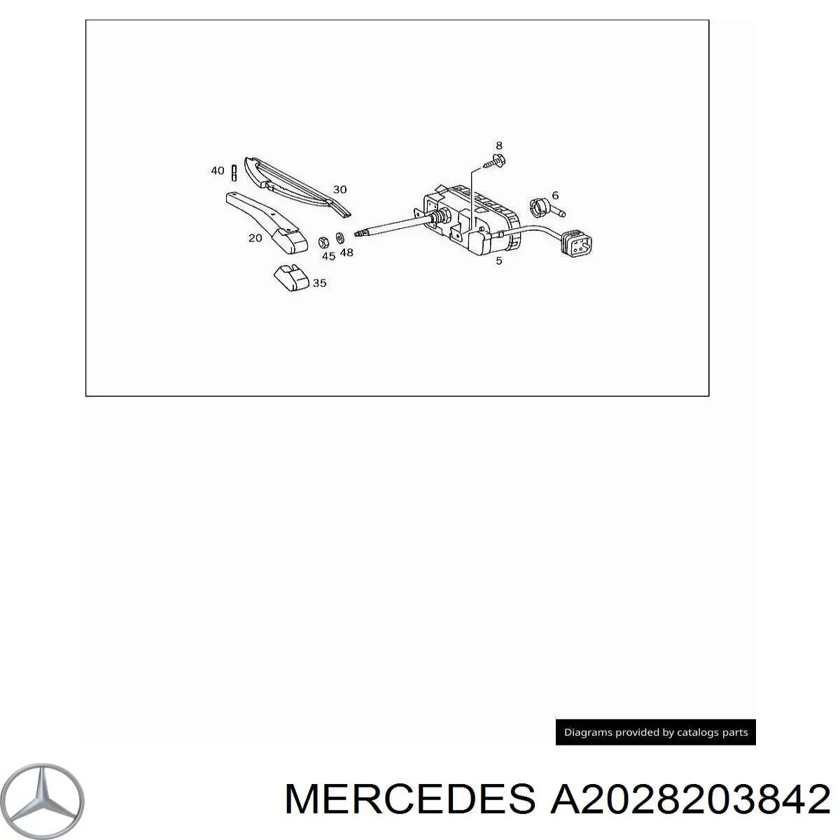 Купити A2028203842 Mercedes Регулятор висоти фари