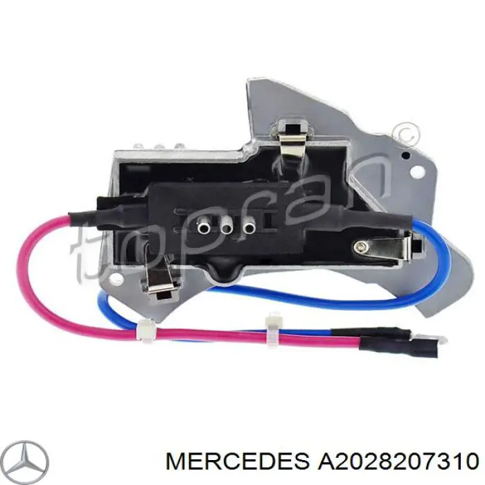 Резистор обігрівача Mercedes A2028207310 ціна, від 23.28 USD