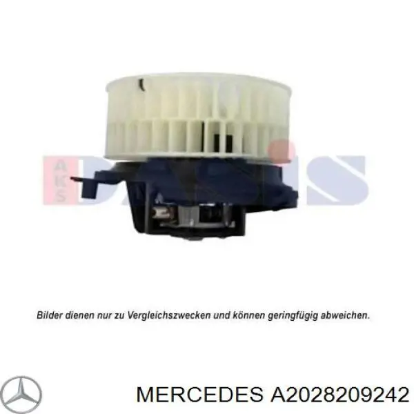 Вентилятора пічки A2028209242 Mercedes