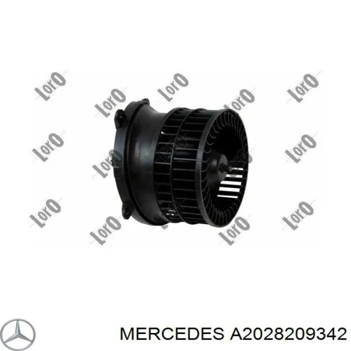 Вентилятора пічки A2028209342 Mercedes