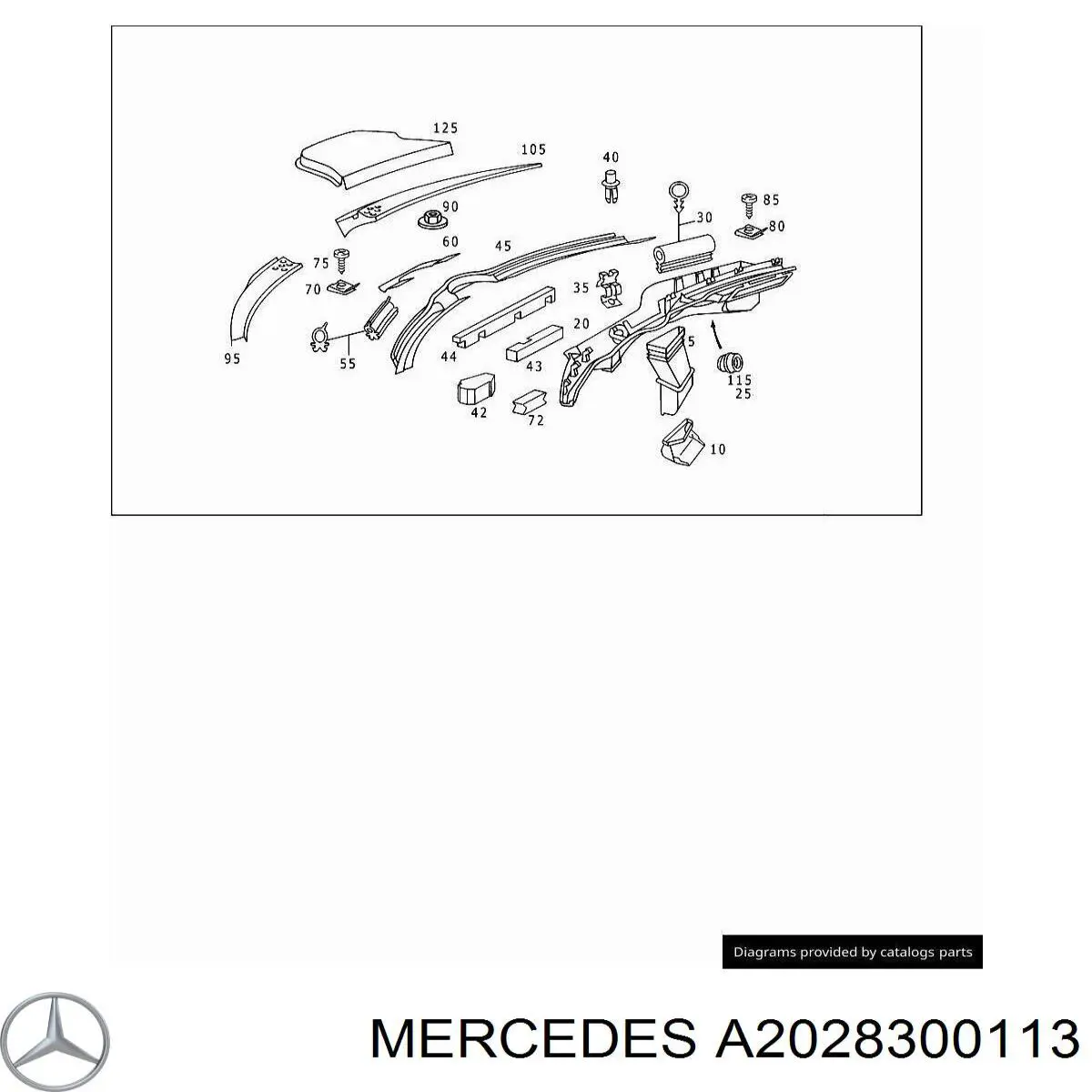  Mercedes A2028300113 ціна, від 38.01 USD