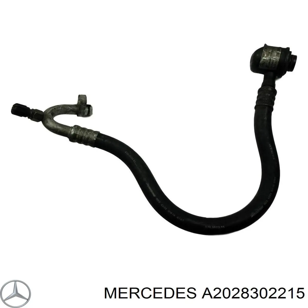 Шланг кондиціонера, від випарника до компресора Mercedes A2028302215 ціна, від 7.32 USD