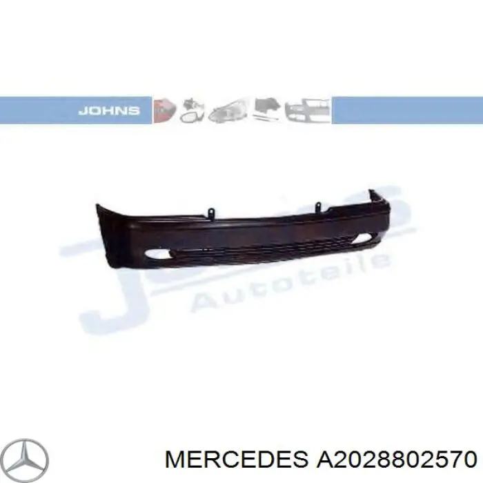 A2028802570 Mercedes Бампер передній в зборі