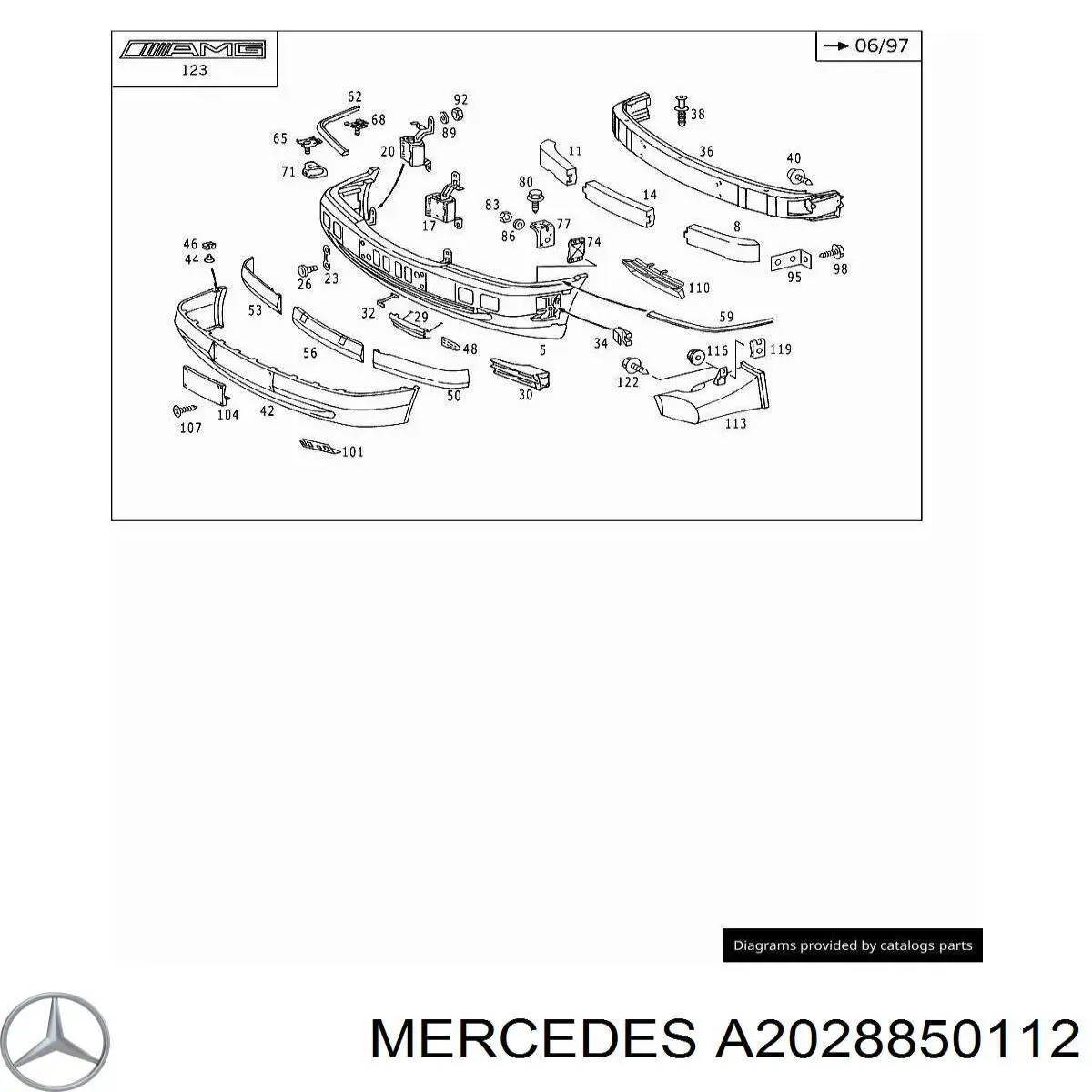  Mercedes A2028850112 ціна, від 64.78 USD