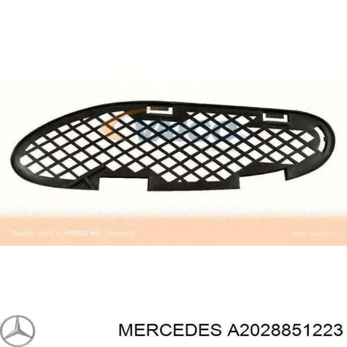 A2028851223 Mercedes решітка переднього бампера, права