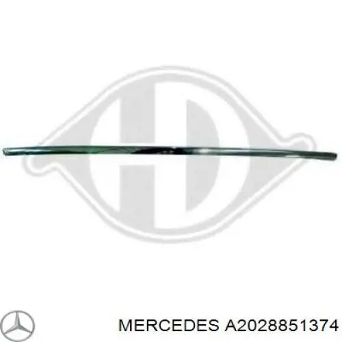 Молдинг заднього бампера, лівий Mercedes A2028851374 ціна, від 45.62 USD