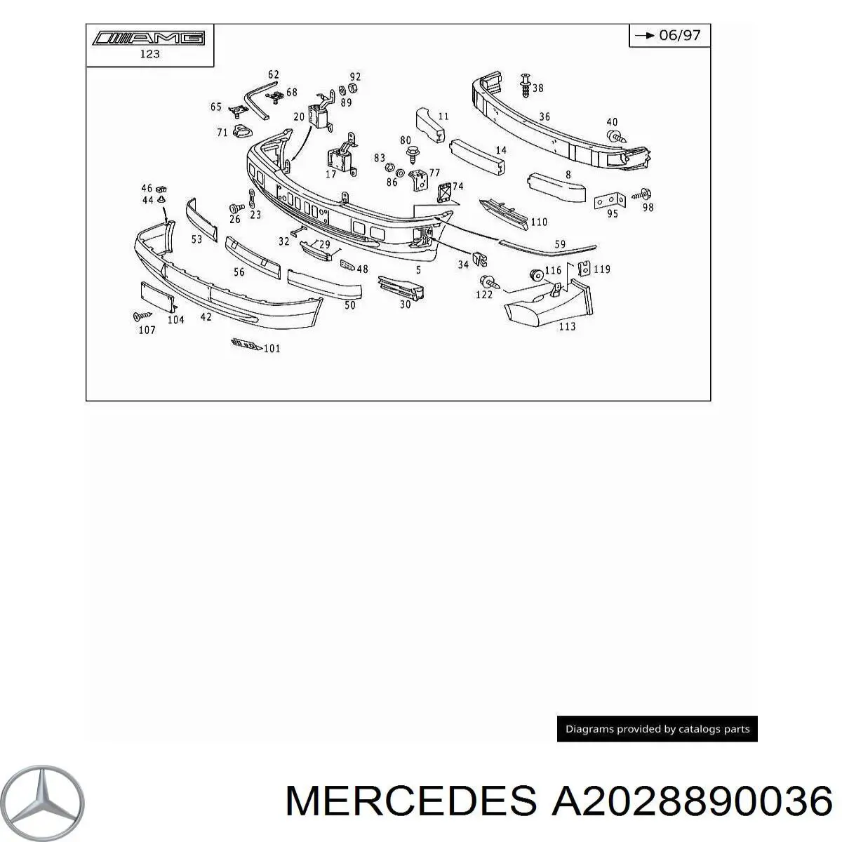 Повітропровід/дефлектор радіатора інтеркулера Mercedes A2028890036 ціна, від 17.74 USD