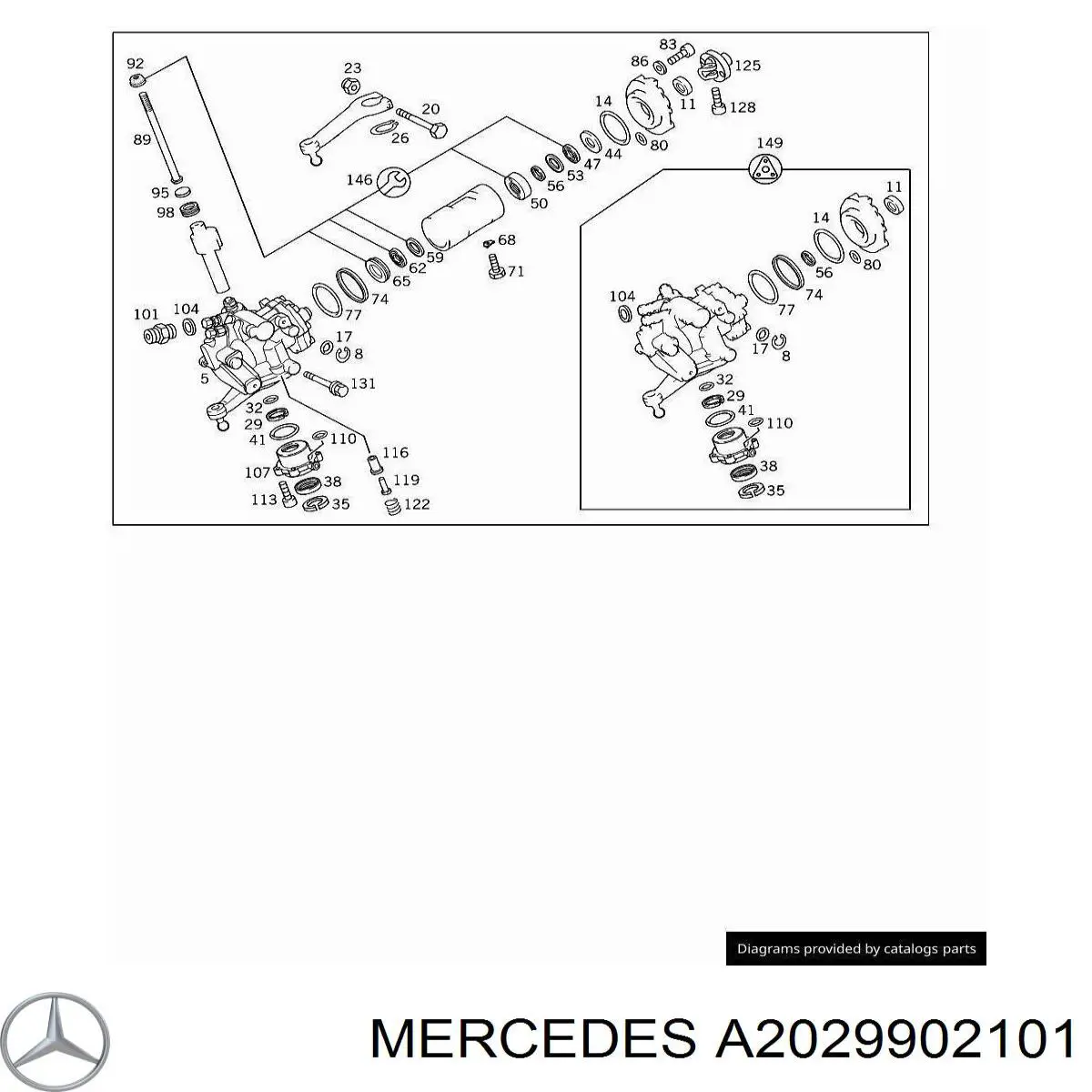  Mercedes A2029902101 ціна, від 4.58 USD