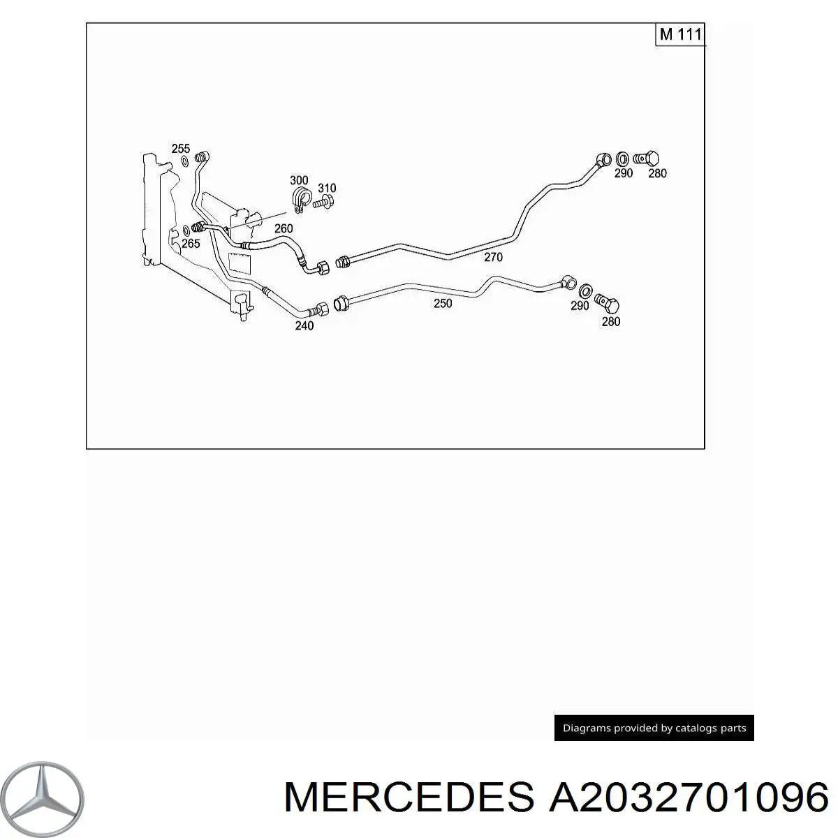  Mercedes A2032701096 ціна, від 42.18 USD