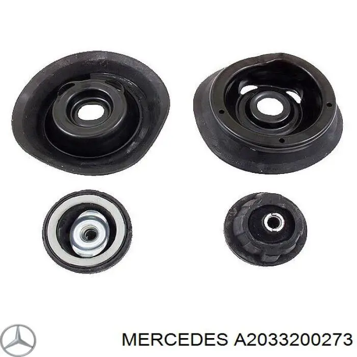Купити A2033200273 Mercedes Опора амортизатора переднього