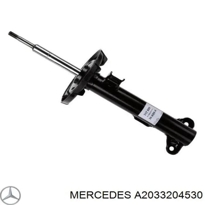 A2033204530 Mercedes амортизатор задній, лівий