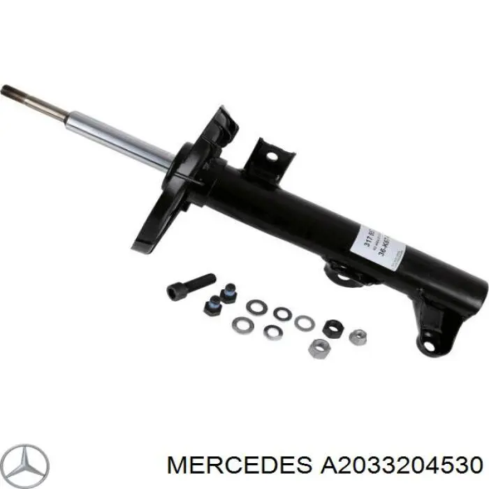 Купити A2033204530 Mercedes Амортизатор задній, лівий