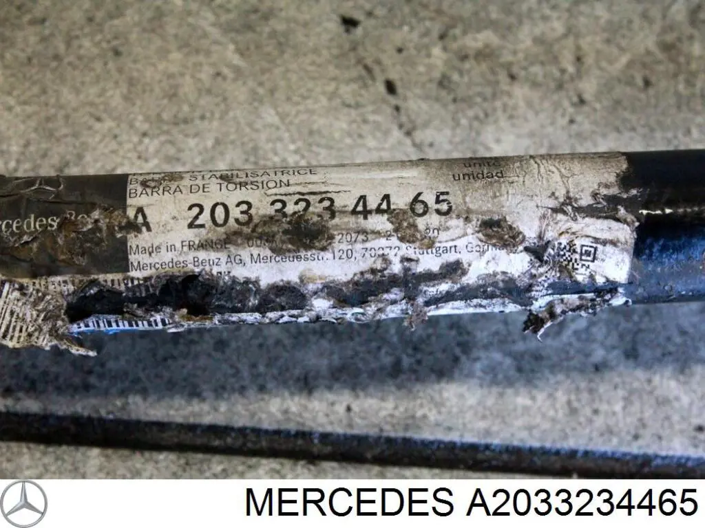 A2033234465 Mercedes стабілізатор передній