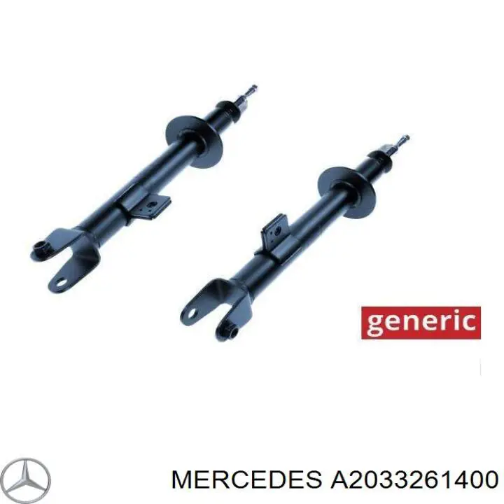 Амортизатор задній Mercedes A2033261400 ціна, від 32.57 USD