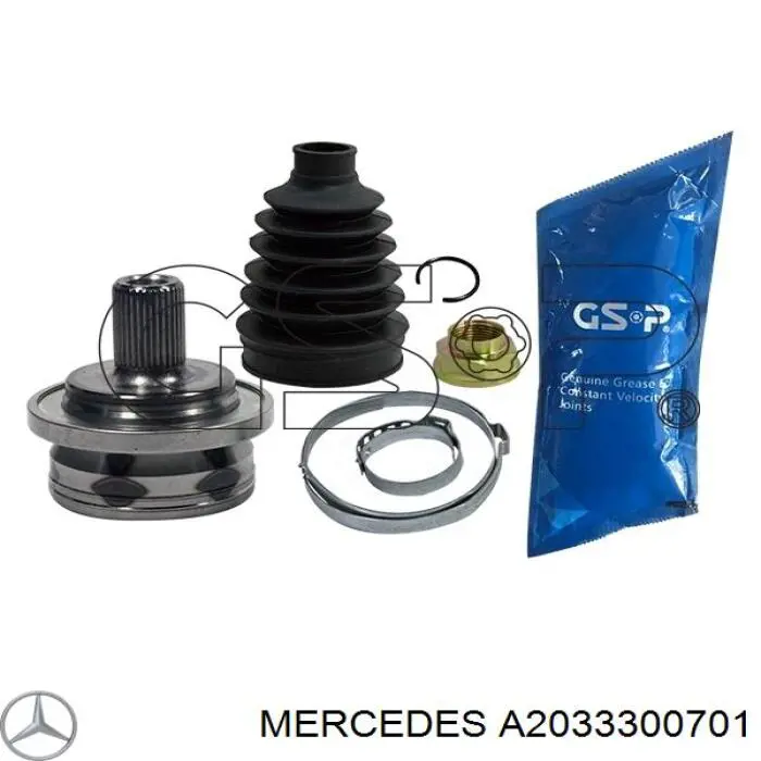 Привід передній лівий Mercedes A2033300701 ціна, від 63.34 USD