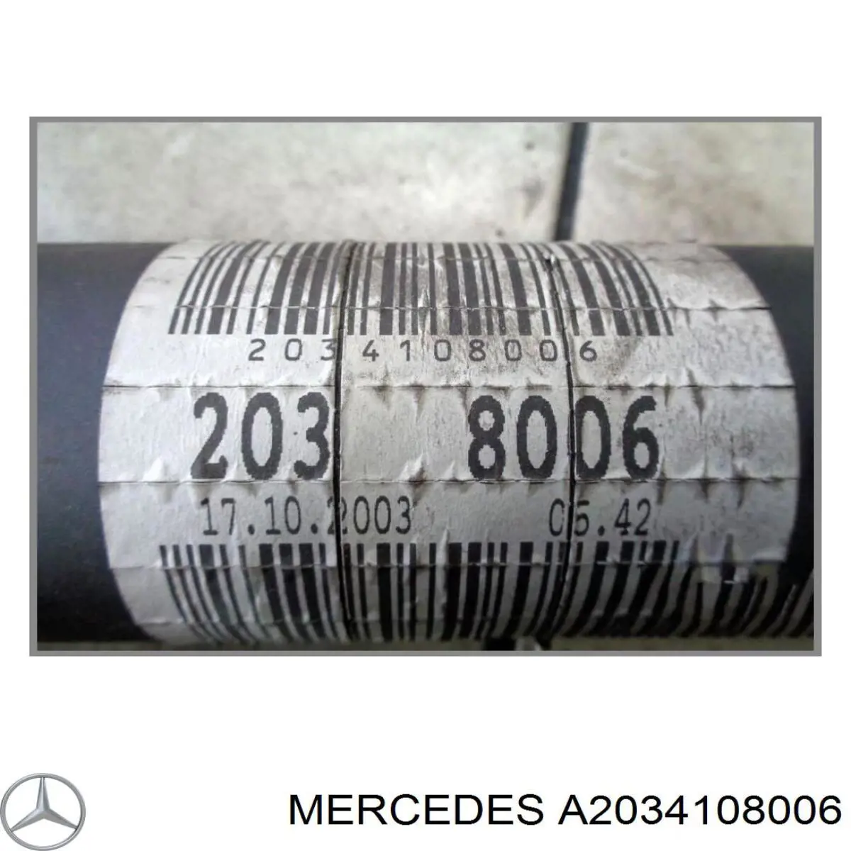 A2034108006 Mercedes Вал карданний основний заднього моста