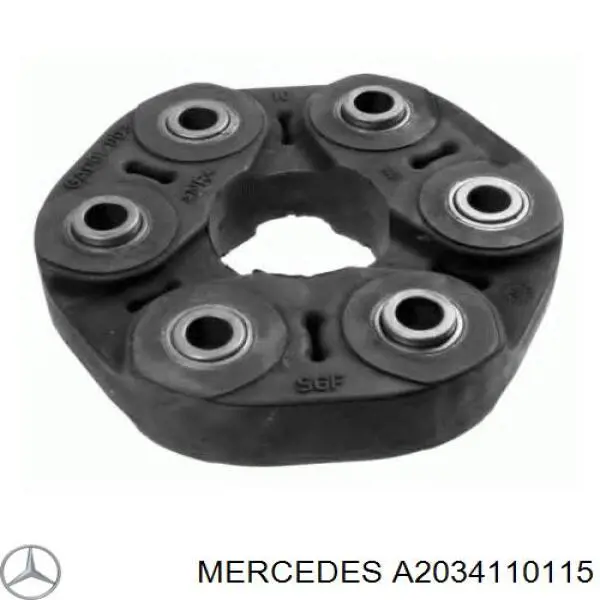 Купити A2034110115 Mercedes Муфта кардана еластична, передня
