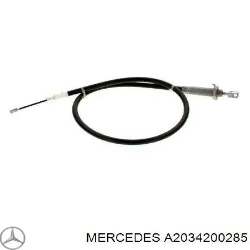 Купити A2034200285 Mercedes Трос ручного гальма задній, лівий