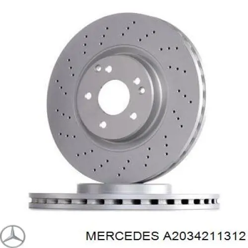 A2034211312 Mercedes диск гальмівний передній