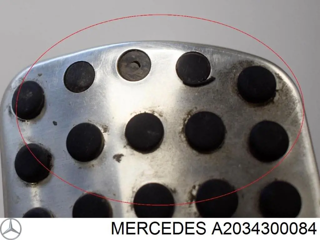 Купити A2034300084 Mercedes Накладка педалі гальма стоянки