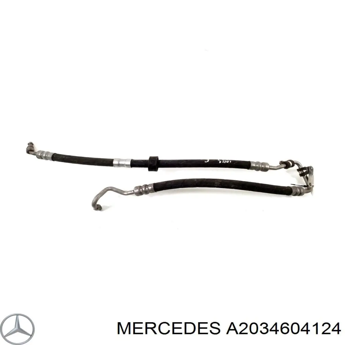 Купити A2034604124 Mercedes Шланг ГПК, високого тиску рейки керма