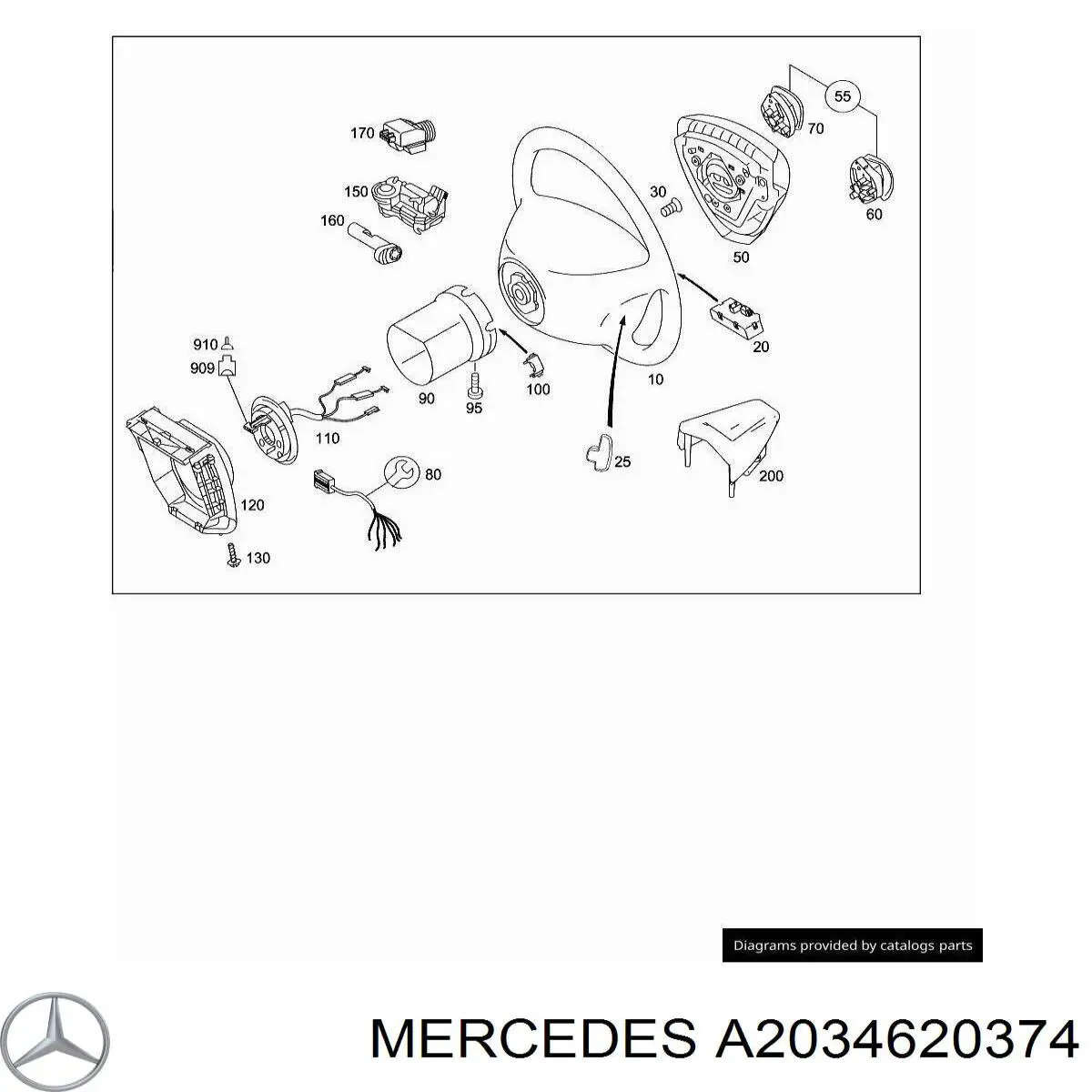  A2034620374 Mercedes