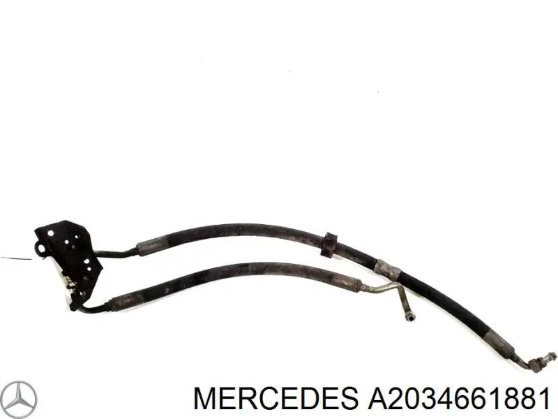 Купити A2034661881 Mercedes Шланг ГПК, високого тиску рейки керма