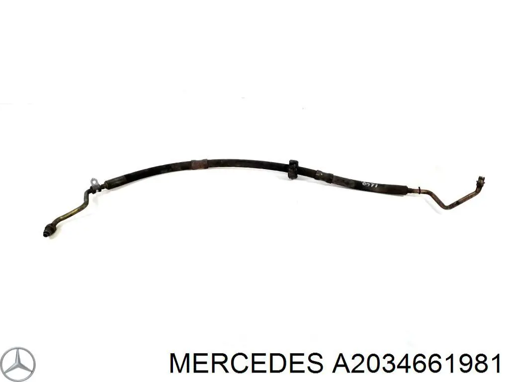Купити A2034604524 Mercedes Шланг ГПК, високого тиску рейки керма