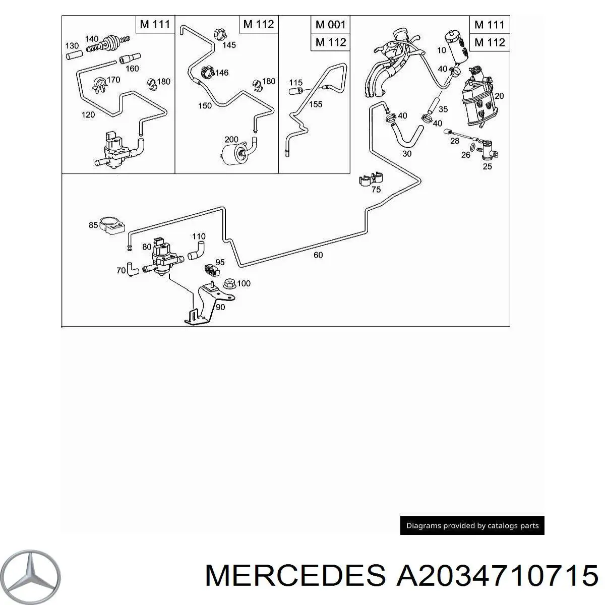 A2034710715 Mercedes 