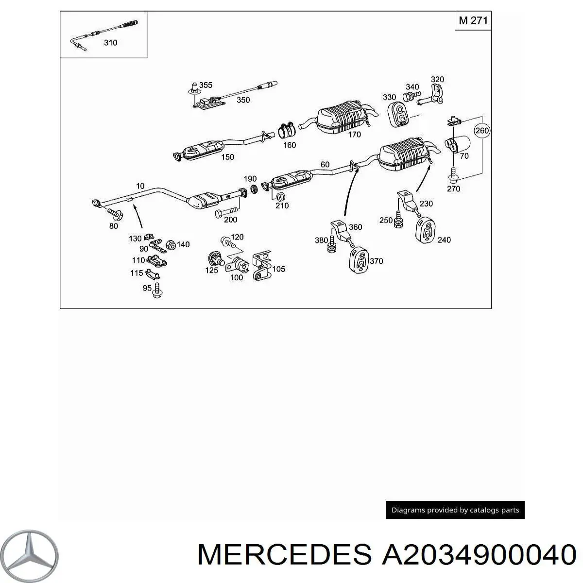  Mercedes A2034900040 ціна, від 6.33 USD