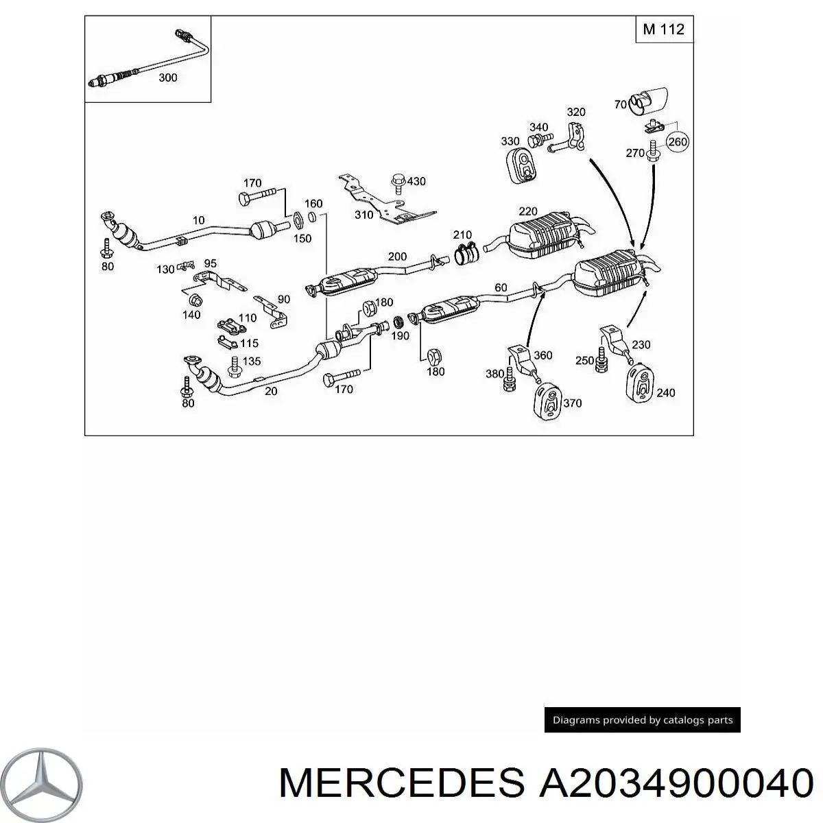 A2034900040 Mercedes 