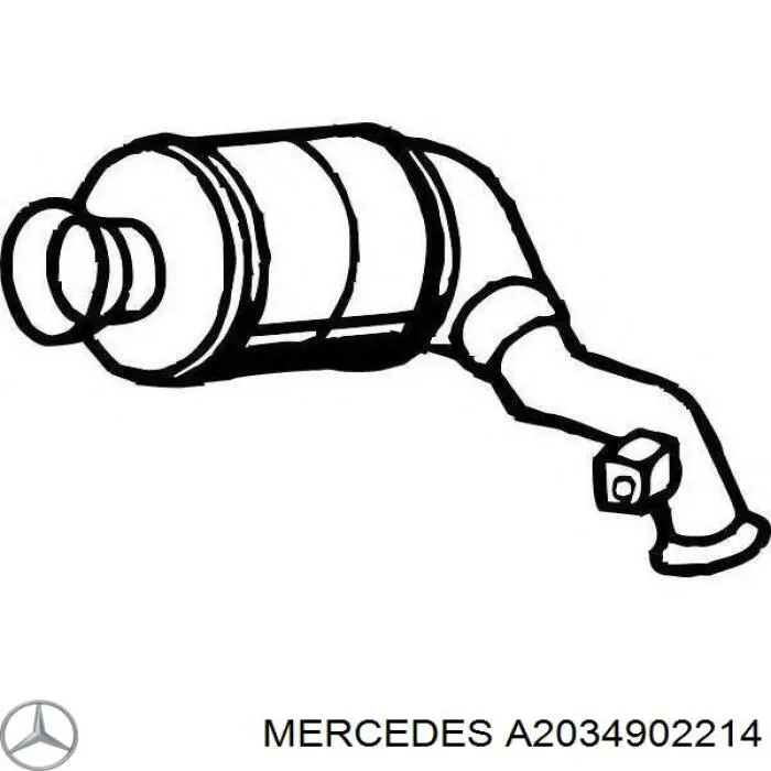 Купити A2034902214 Mercedes Перетворювач відпрацьованих газів
