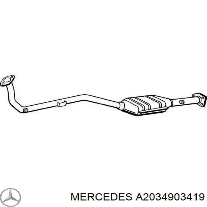 Купити A2034903419 Mercedes Перетворювач відпрацьованих газів