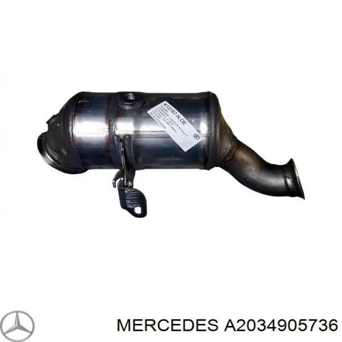 Конвертор-каталізатор Mercedes A2034905736