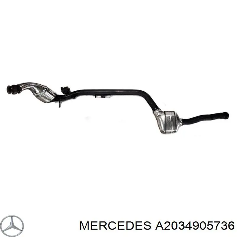 Купити A2034905736 Mercedes Перетворювач відпрацьованих газів