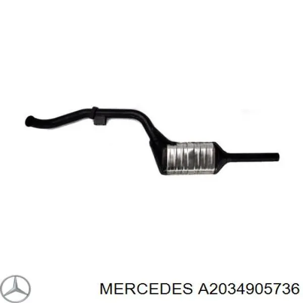 A2034905736 Mercedes Каталітичний нейтралізатор відпрацьованих газів