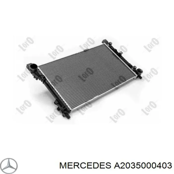 A2035000403 Mercedes радіатор охолодження двигуна