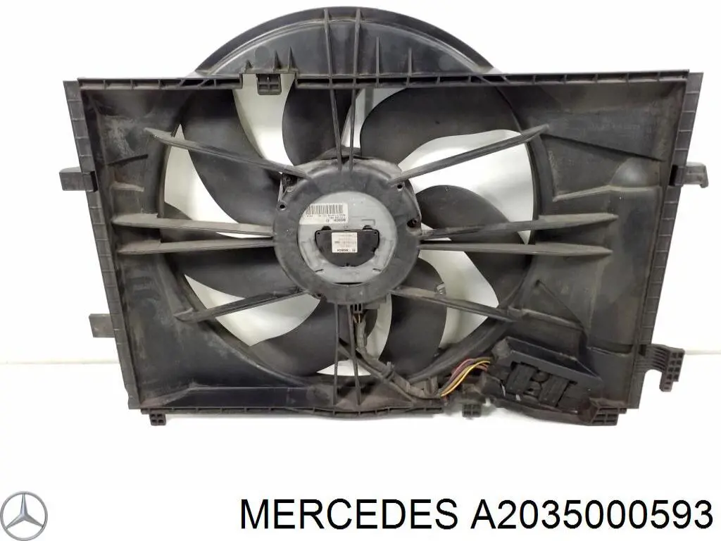 Купити A2035000593 Mercedes Електровентилятор охолодження в зборі (двигун + крильчатка)