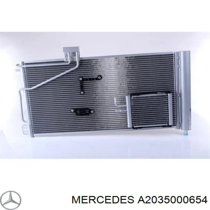 Купити A2035000654 Mercedes Радіатор системи охолодження кондиціонера