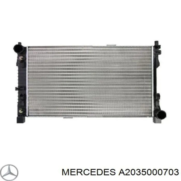A2035000703 Mercedes радіатор охолодження двигуна