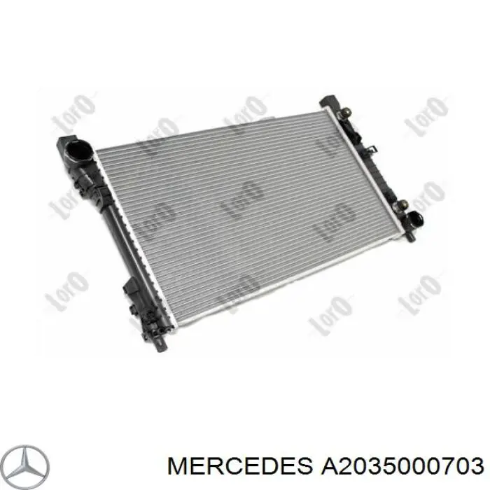 Радіатор основний Mercedes A2035000703 ціна, від 92.00 USD