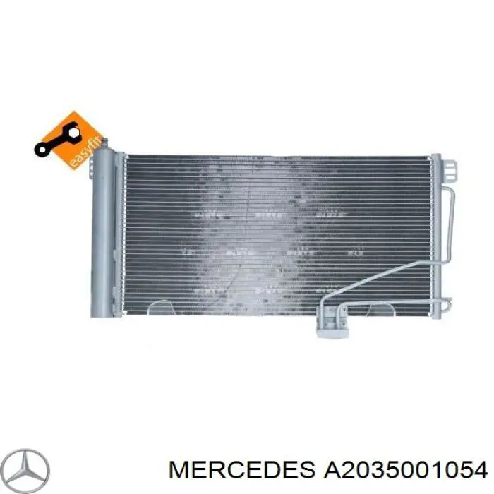Конденсатор кондиціонера Mercedes A2035001054 ціна, від 78.37 USD