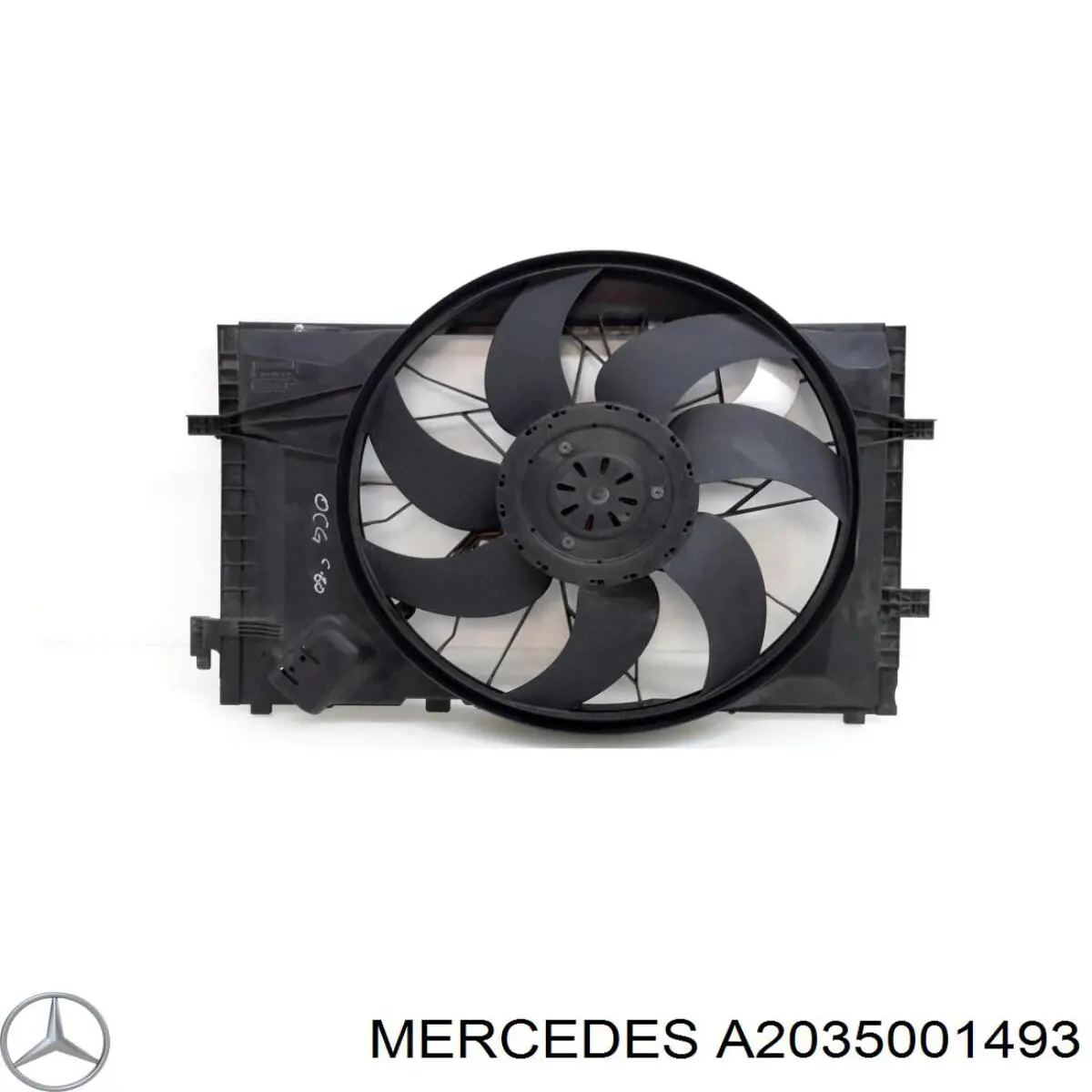 Дифузор радіатора охолодження, в зборі з двигуном і крильчаткою Mercedes A2035001493 ціна, від 265.69 USD