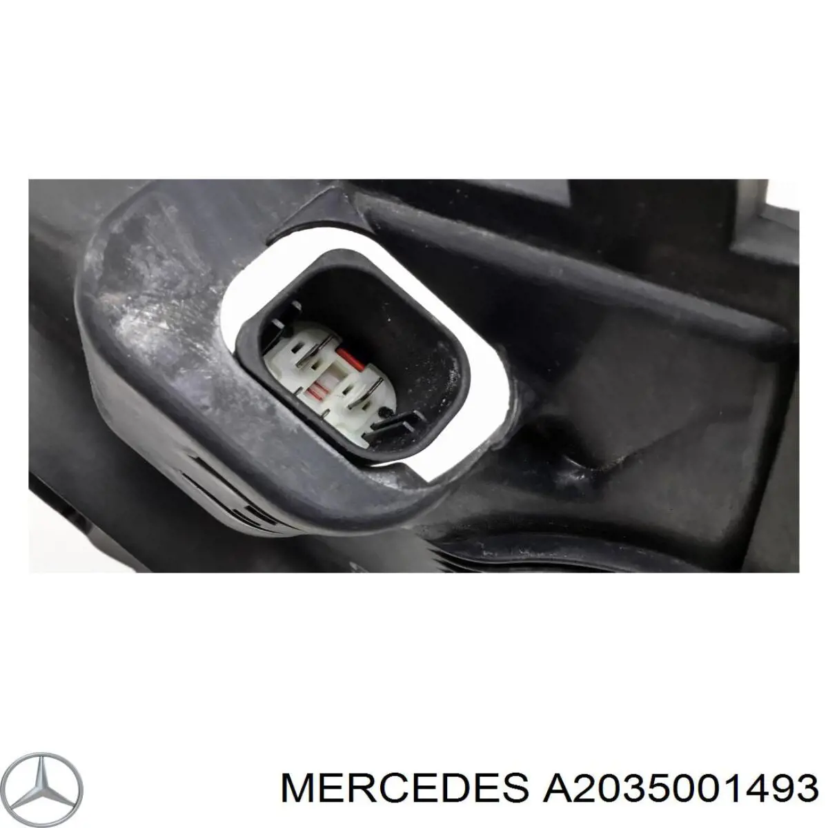 Купити A2035001493 Mercedes Дифузор радіатора охолодження, в зборі з двигуном і крильчаткою
