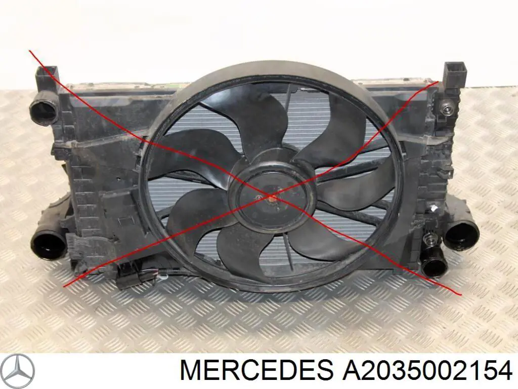 Купити A2035002154 Mercedes Радіатор системи охолодження кондиціонера