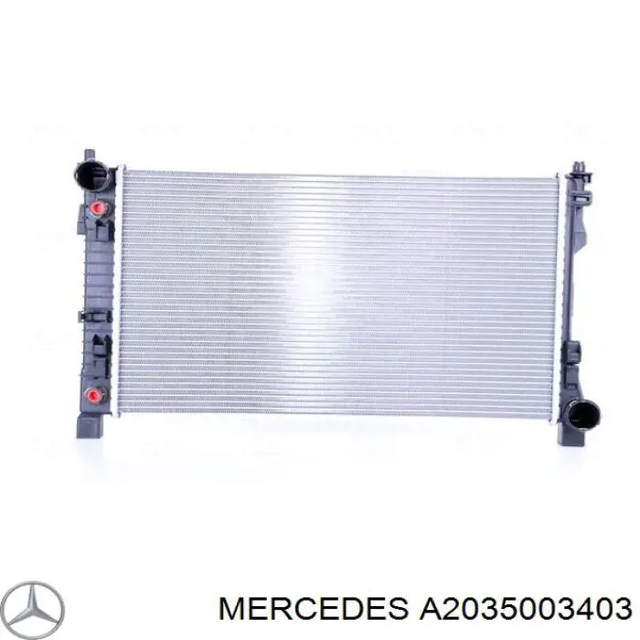 A2035003403 Mercedes радіатор охолодження двигуна